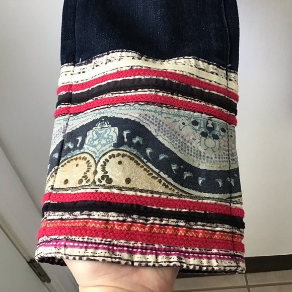 Anthropologie Pilcro and the Letterpress Stet Embroidered Design Hem Jea… - Picture 7 of 12